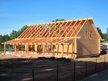 Round Rafter and Beams